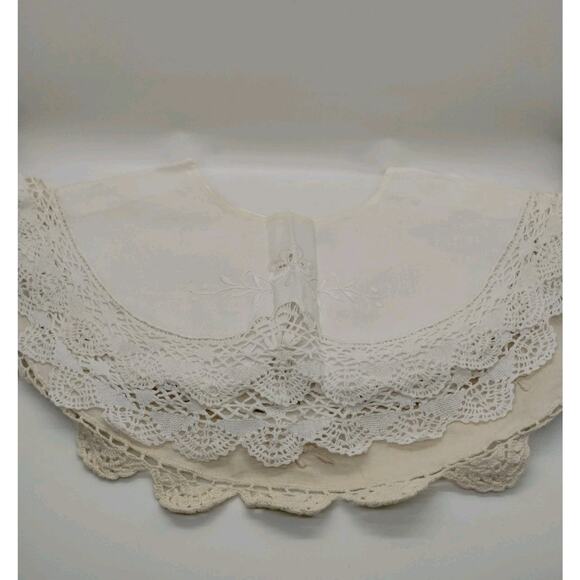 Lot Of 4 Prairie Collar Lace Inserts - Battenburg - Ann's - Annie - Picture 1 of 9